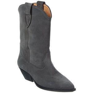 Isabel Marant Duerto Suede Cowboy Boot, Grey